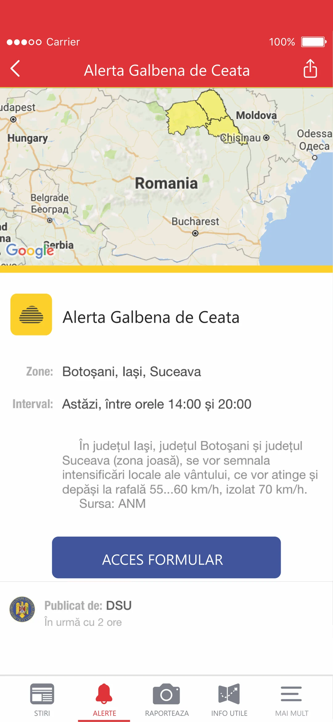 A yellow fog alert: a map of the counties it covers, the hours it holds, what to expect and who published it