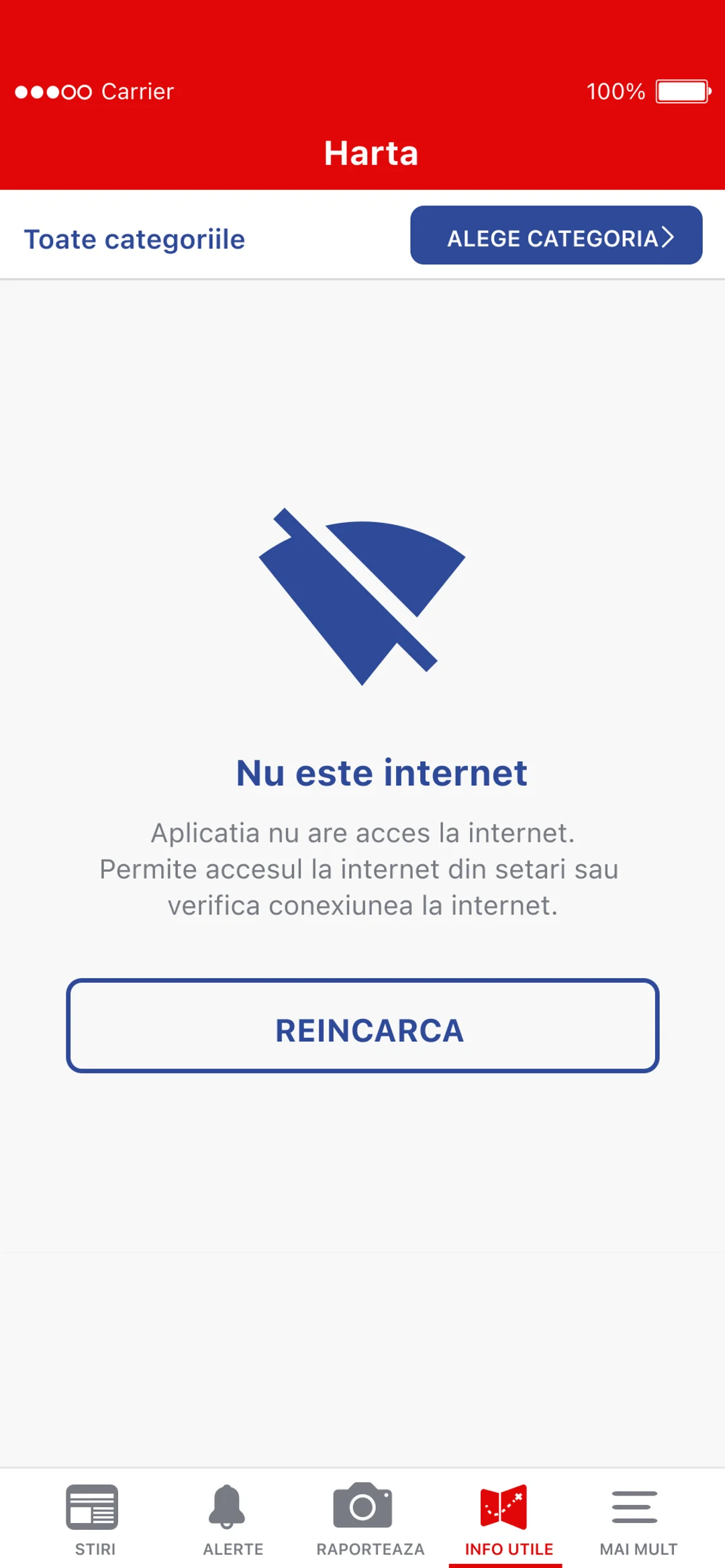 No internet: a crossed-out signal, what to do about it, and a Try again button