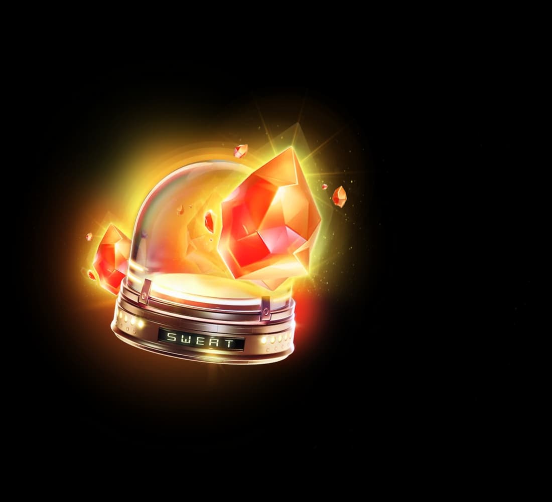 The Premium jar: a red gem bursting from a golden dome